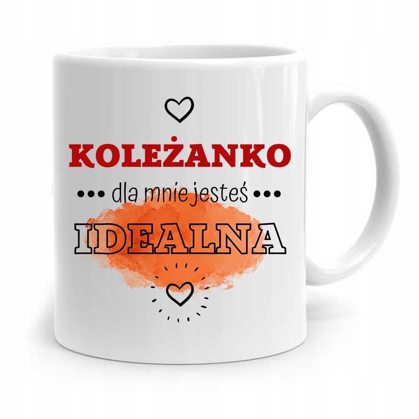 Kubek Prezent Dla Przyjaciela Koleżanka Idealna Z Nadrukiem Ze Zdjęciem