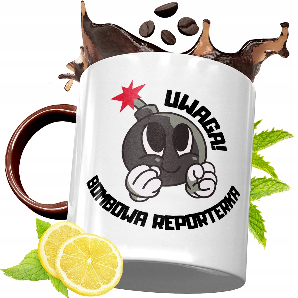 Kubek Bordowy Dla Dziennikarza Na Urodziny Prezent Z Nadrukiem Ze Zdjęciem