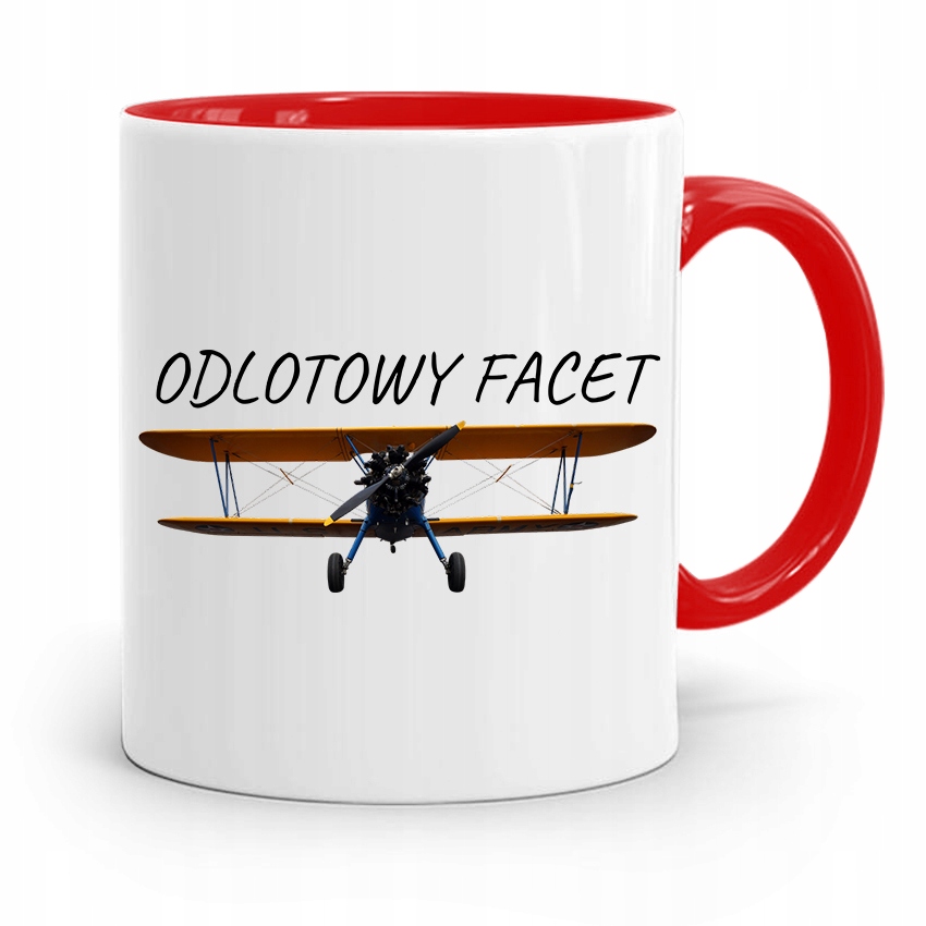 Kubek Czerwony Prezent Dla Chłopaka Odlotowy Facet Z Nadrukiem Ze Zdjęciem