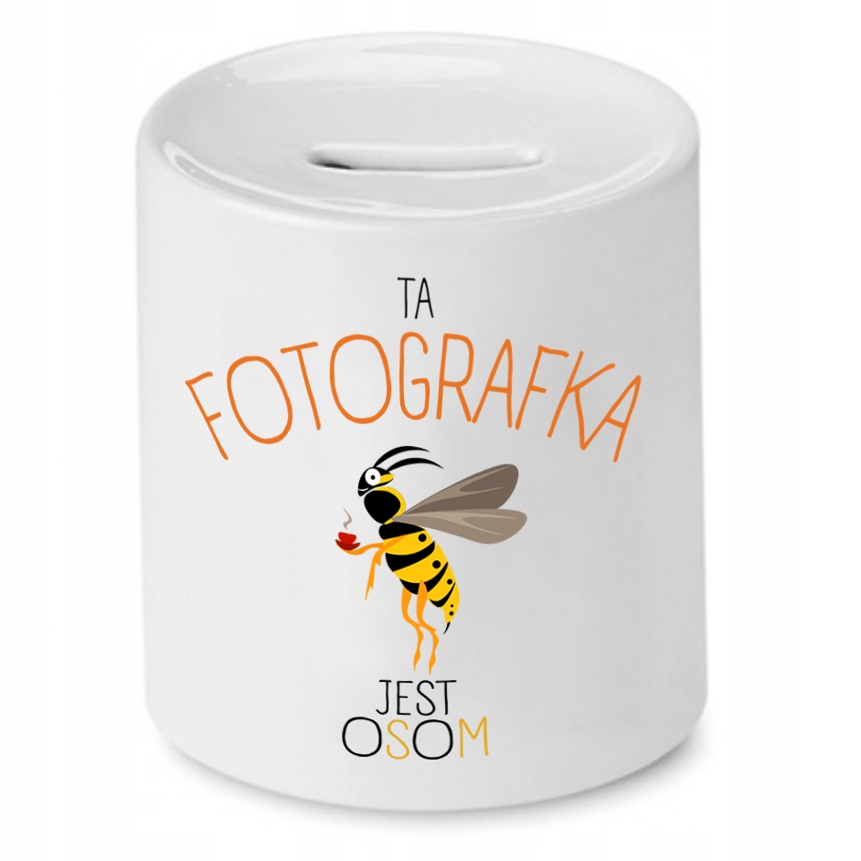Skarbonka Dla Fotografa Jest Osom Prezent Z Nadrukiem Ze Zdjęciem