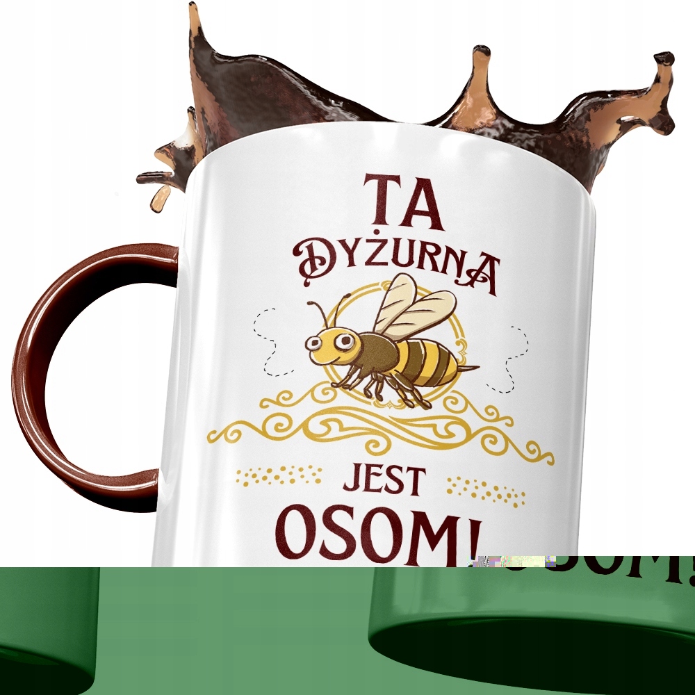 Kubek Bordowy Dla Dyżurnej Ta Dyżurna Jest Osom Z Nadrukiem Ze Zdjęciem