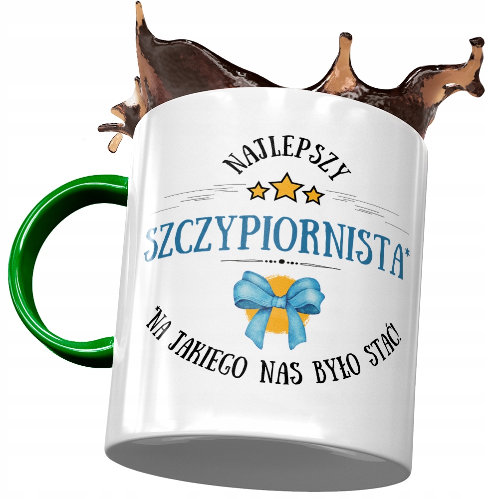 Kubek Zielony Dla Szczypiornisty Najlepszy Prezent Z Nadrukiem Ze Zdjęciem