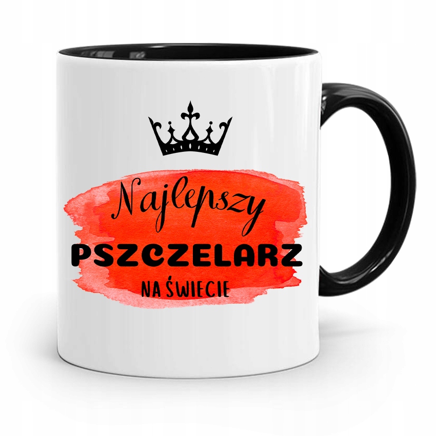 Kubek Czarny Dla Pszczelarza Najlepszy Pszczelarz Z Nadrukiem Ze Zdjęciem