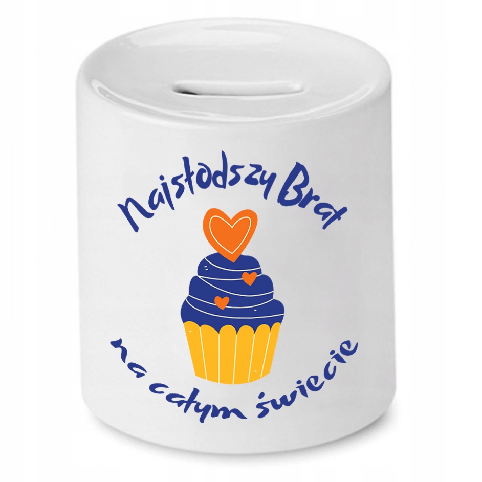 Skarbonka Dla Brata Najsłodszy Brat Prezent Z Nadrukiem Ze Zdjęciem