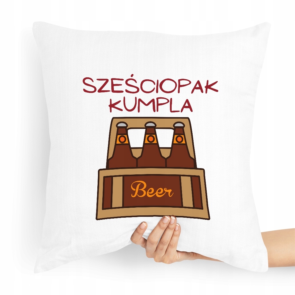Poduszka Dla Przyjaciela Sześciopak Kumpla Prezent Z Nadrukiem Ze Zdjęciem