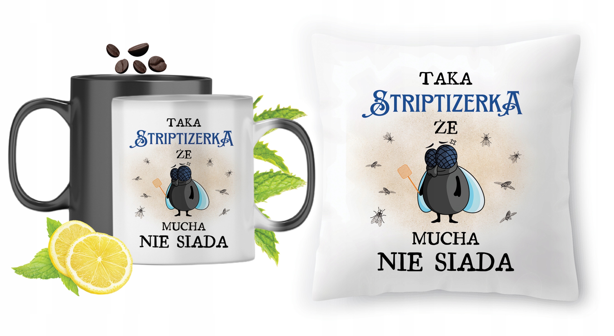 Dla Striptizerki Zestaw Kubek Magiczny + Poduszka Z Nadrukiem Ze Zdjęciem