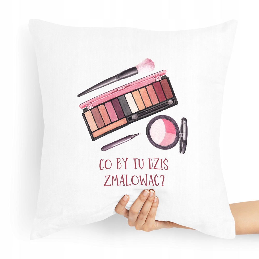 Poduszka Prezent Dla Kosmetyczki Zmalować Z Nadrukiem Ze Zdjęciem