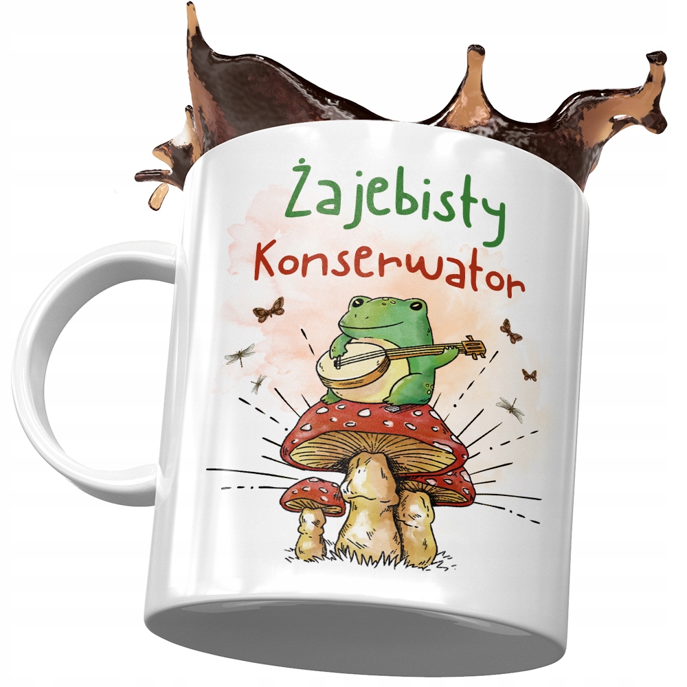 Kubek Dla Konserwatora Żajebisty Konserwator Z Nadrukiem Ze Zdjęciem