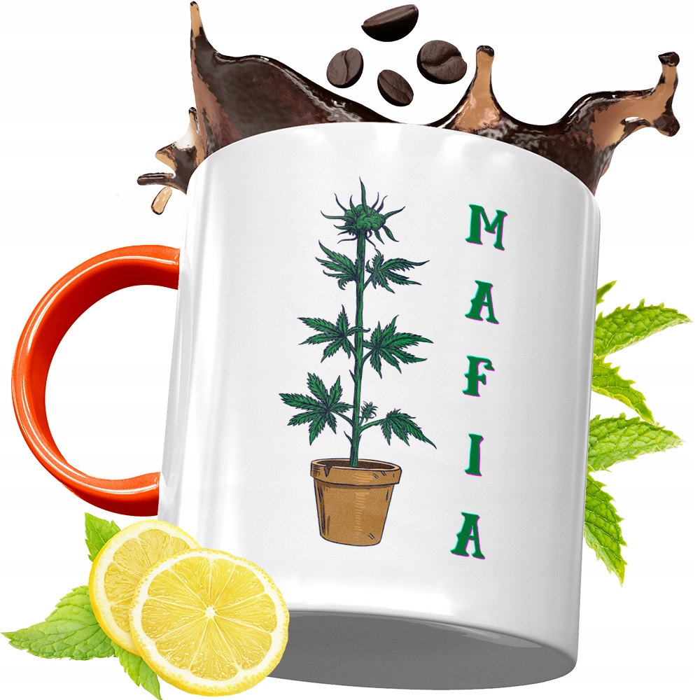 Kubek Pomarańczowy Dla Palacza Prezent Z Nadrukiem Ze Zdjęciem