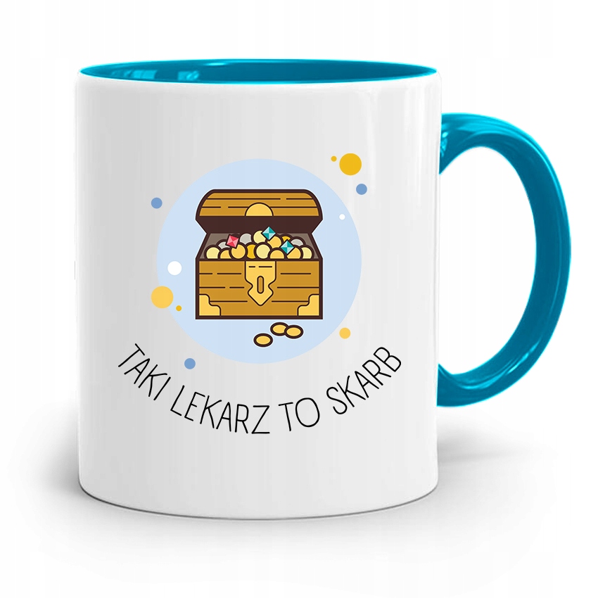 Kubek Błękitny Dla Doktora Taki Lekarz To Skarb Z Nadrukiem Ze Zdjęciem