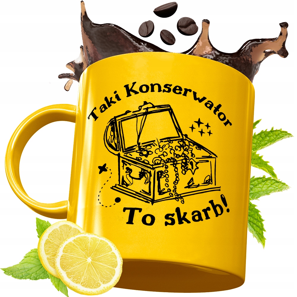 Złoty Kubek Premium Dla Konserwatora Prezent Z Nadrukiem Ze Zdjęciem