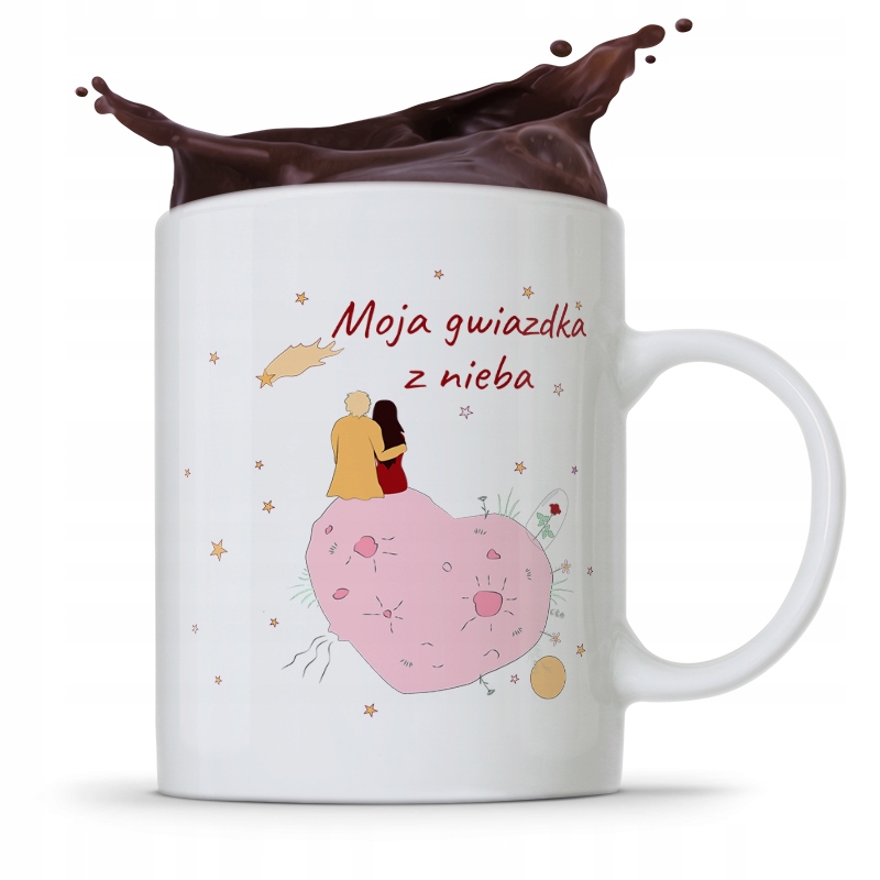 Kubek Prezent Na Walentynki Moja Gwiazdka Z Nieba Z Nadrukiem Ze Zdjęciem