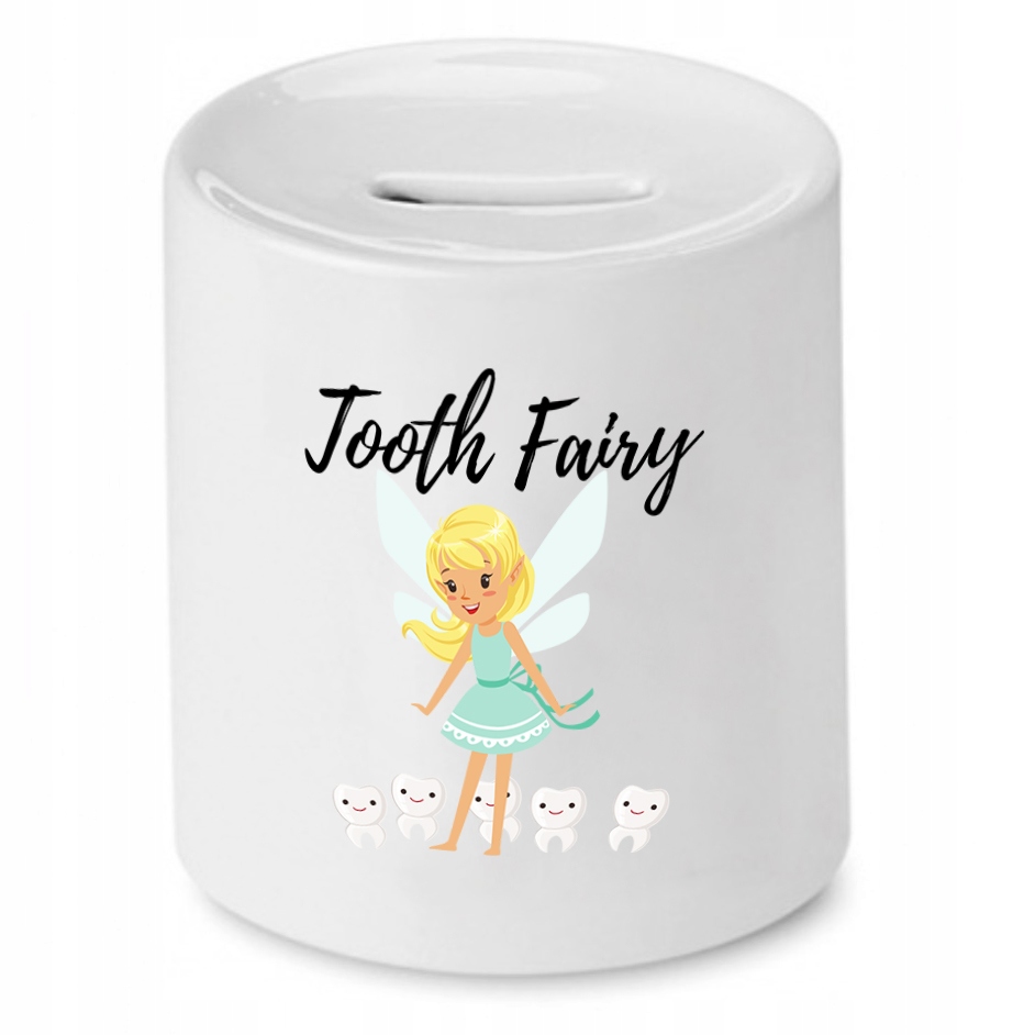 Skarbonka Dla Dentysty Tooth Fairy Prezent Z Nadrukiem Ze Zdjęciem