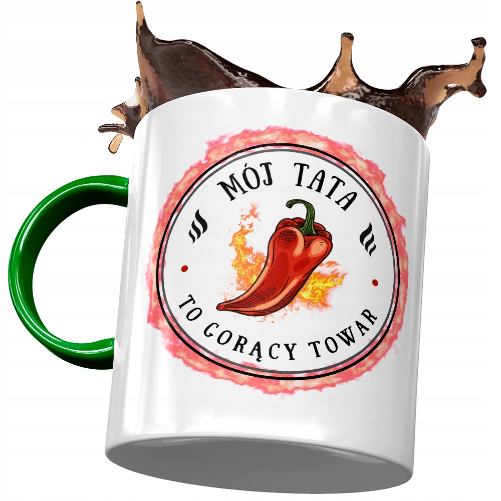 Kubek Zielony Dla Taty Ojca Na Dzień Taty Prezent Z Nadrukiem Ze Zdjęciem