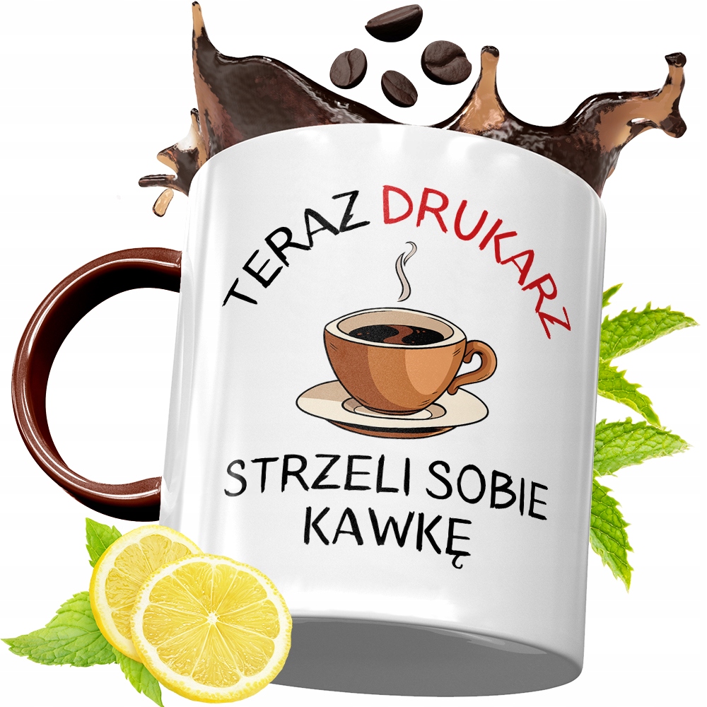 Kubek Bordowy Dla Drukarza Na Urodziny Prezent Z Nadrukiem Ze Zdjęciem