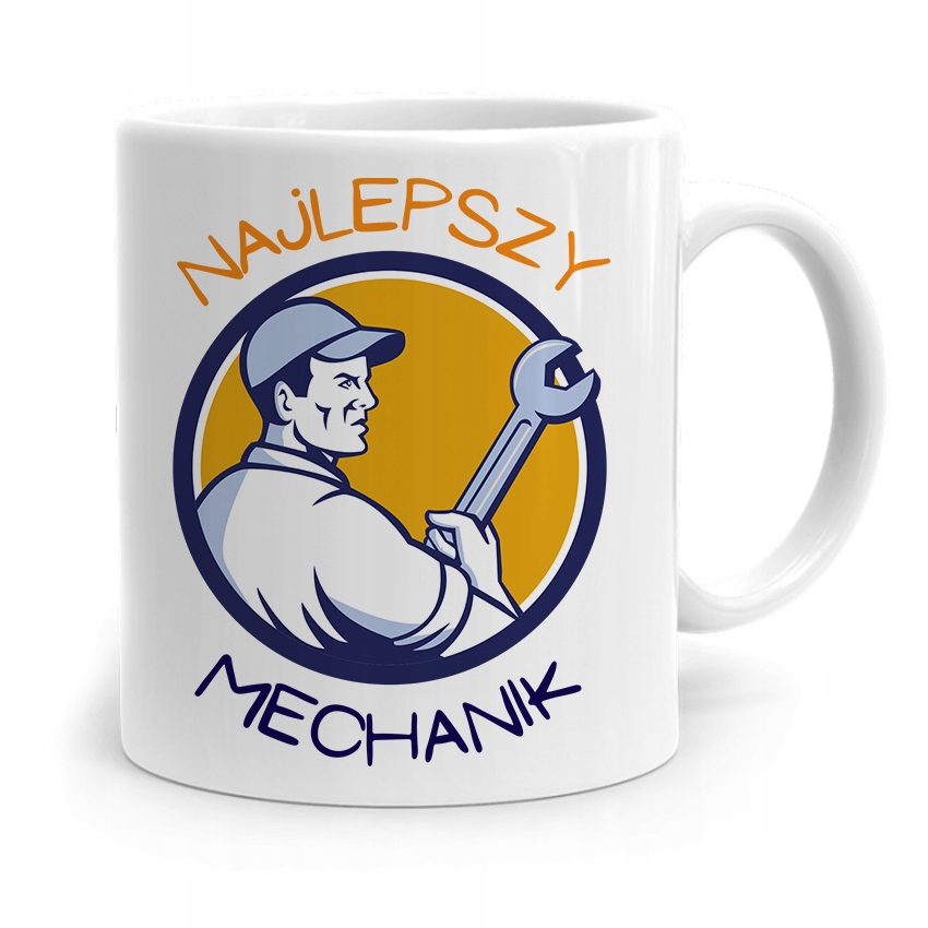 Kubek Prezent Dla Mechanika Najlepszy Mechanik Z Nadrukiem Ze Zdjęciem