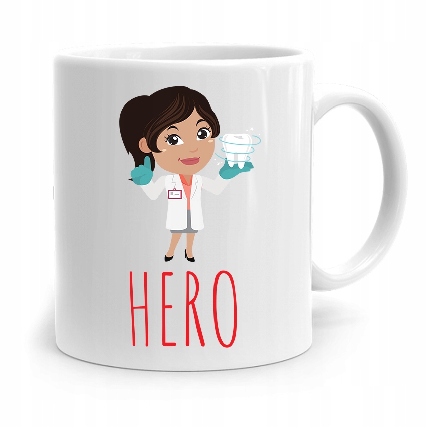 Kubek Prezent Dla Dentysty Stomatologa Me Hero Z Nadrukiem Ze Zdjęciem