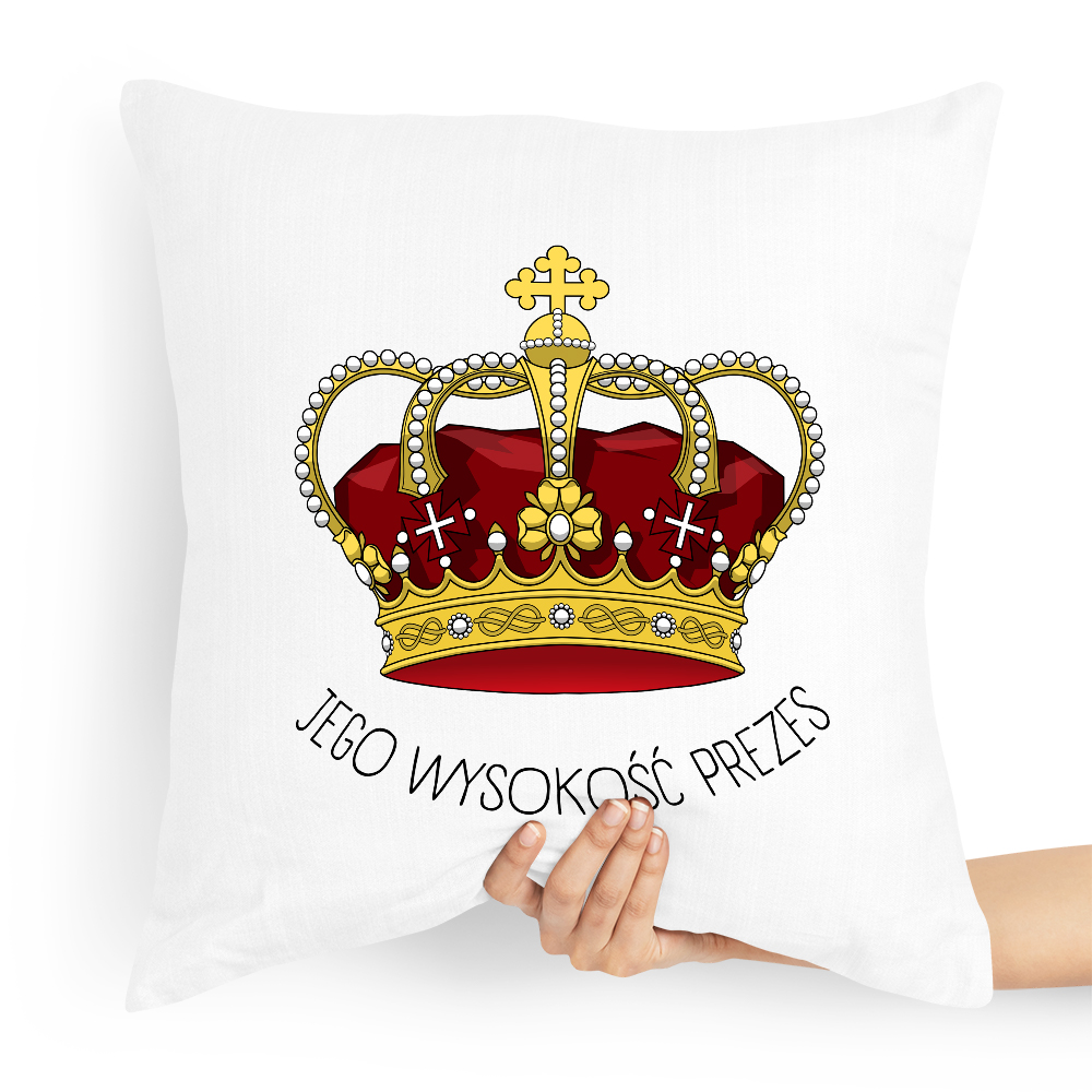 Dla Prezesa Viceprezesa Poduszka Jego Wysokość Z Nadrukiem Ze Zdjęciem