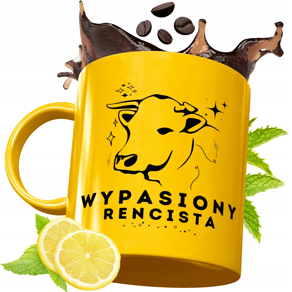 Złoty Kubek Premium Dla Rencisty Prezent Z Nadrukiem Ze Zdjęciem