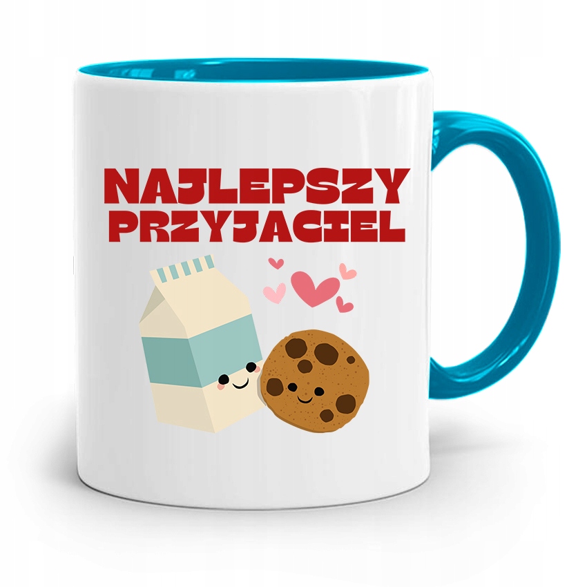 Kubek Błękitny Dla Przyjaciel Najlepszy Przyjaciel Z Nadrukiem Ze Zdjęciem