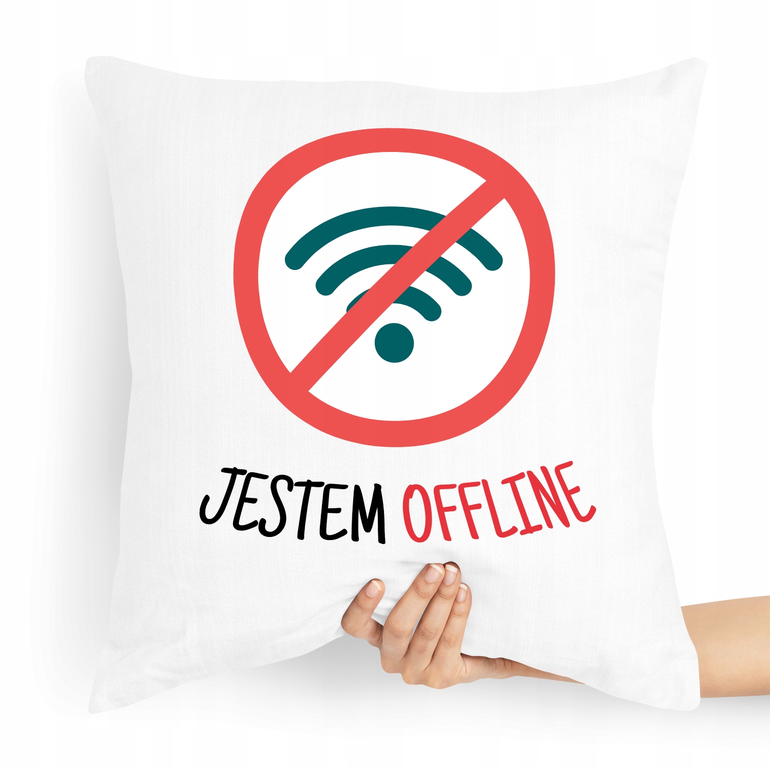 Poduszka Informatyka Programisty Jestem Offline! Z Nadrukiem Ze Zdjęciem