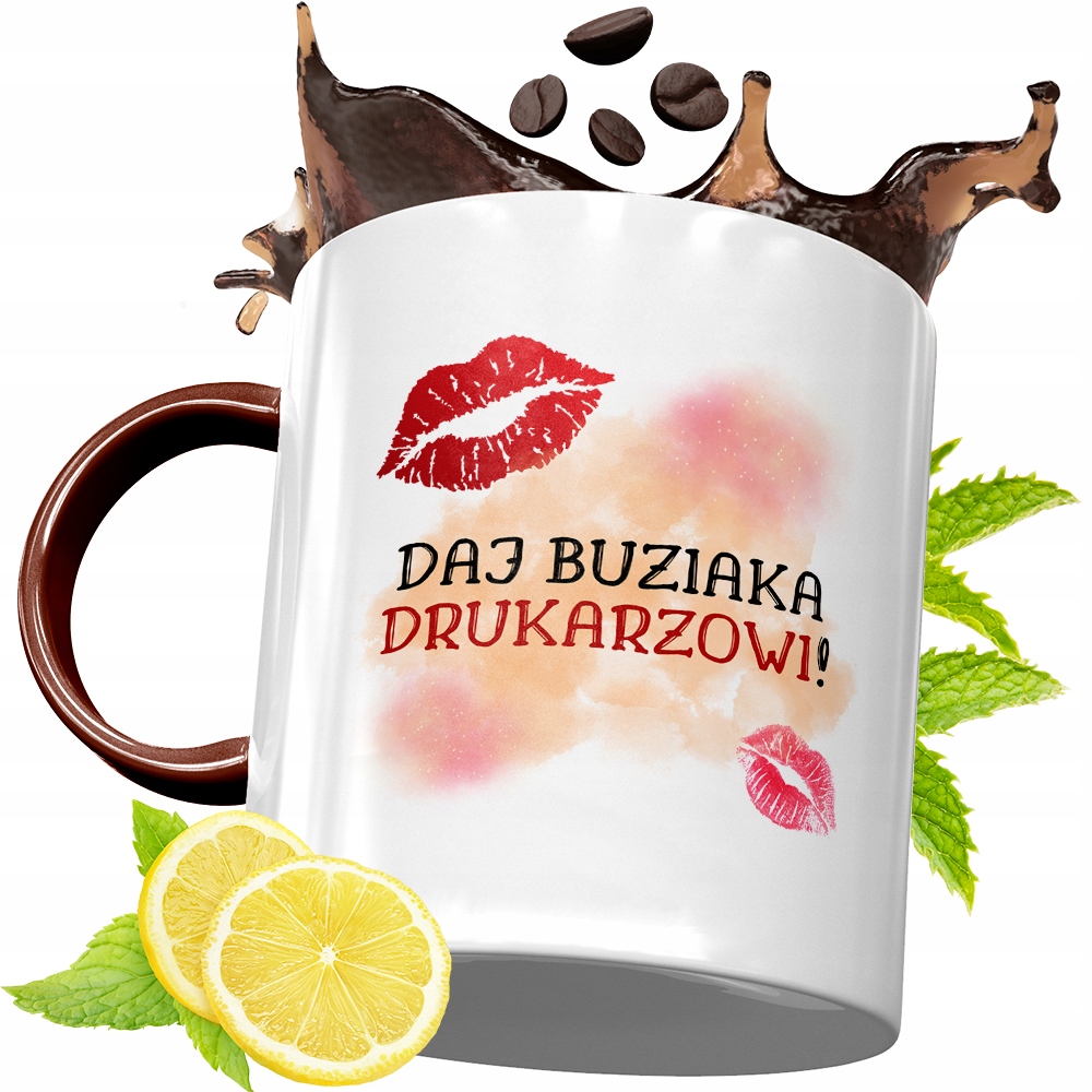 Kubek Bordowy Dla Drukarza Na Urodziny Prezent Z Nadrukiem Ze Zdjęciem