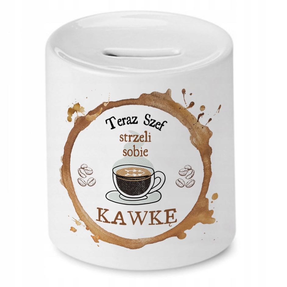 Skarbonka Dla Szefa Na Urodziny Imieniny Prezent Z Nadrukiem Ze Zdjęciem