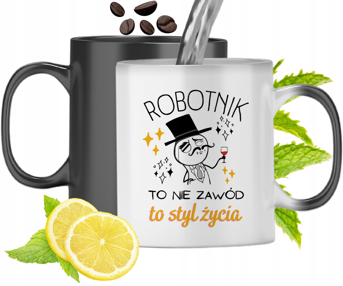 Dla Robotnika Kubek Magiczny Na Urodziny Prezent Z Nadrukiem Ze Zdjęciem