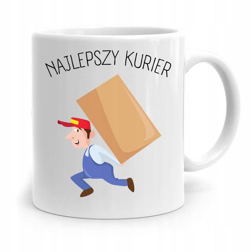 Kubek Prezent Dla Kuriera Najlepszy Kurier! Z Nadrukiem Ze Zdjęciem