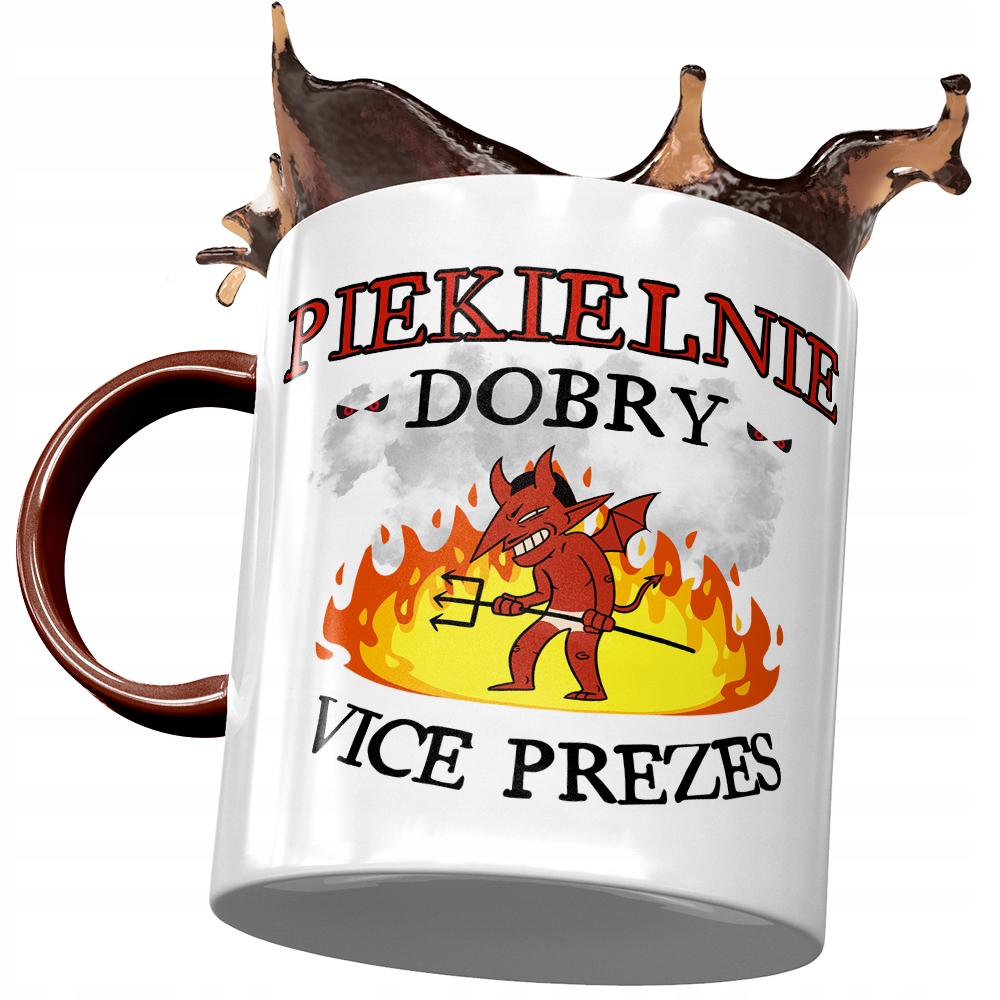 Kubek Bordowy Dla Vice Prezesa Piekielnie Dobry Z Nadrukiem Ze Zdjęciem