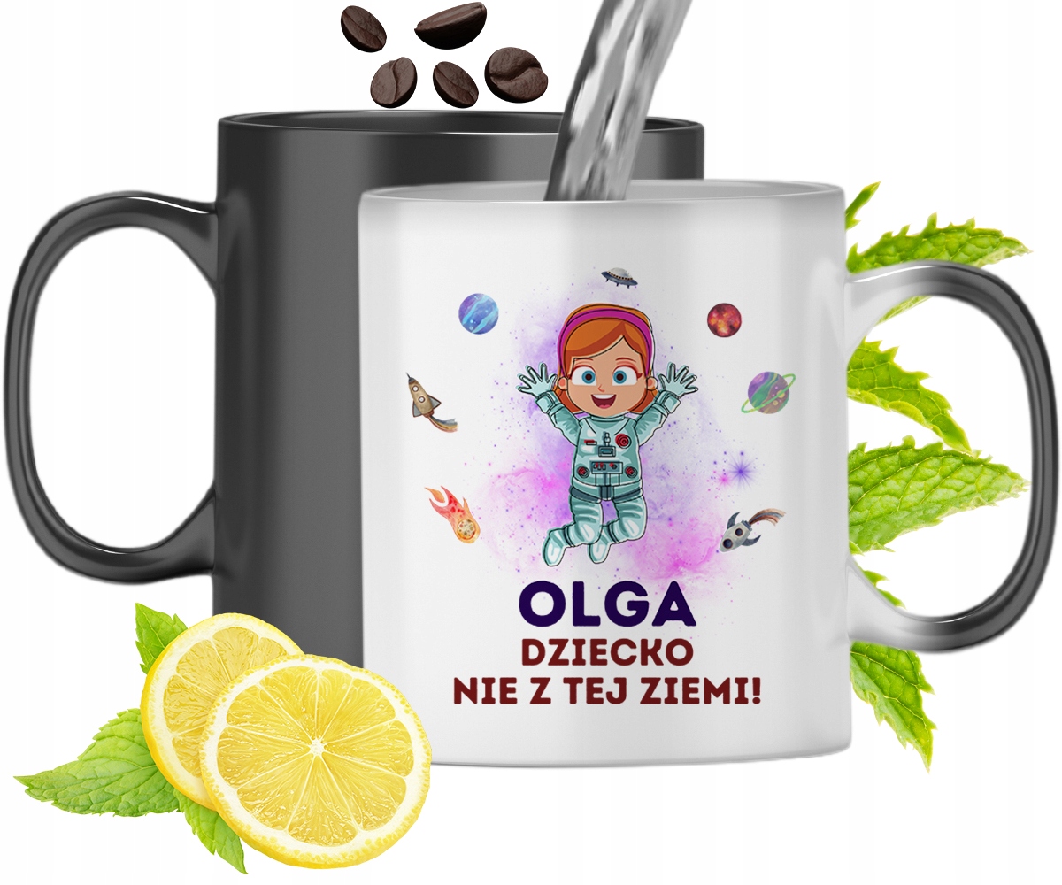 Dla Olgi Kubek Magiczny Córki Dziecka Prezent Z Nadrukiem Ze Zdjęciem