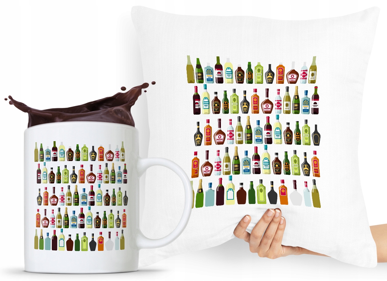 Zestaw Poduszka + Kubek Prezent Dla Barmana Z Nadrukiem Ze Zdjęciem