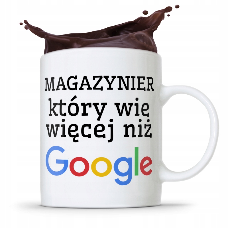 Kubek Prezent Dla Magazyniera Wie Więcej Niż Gogle Z Nadrukiem Ze Zdjęciem