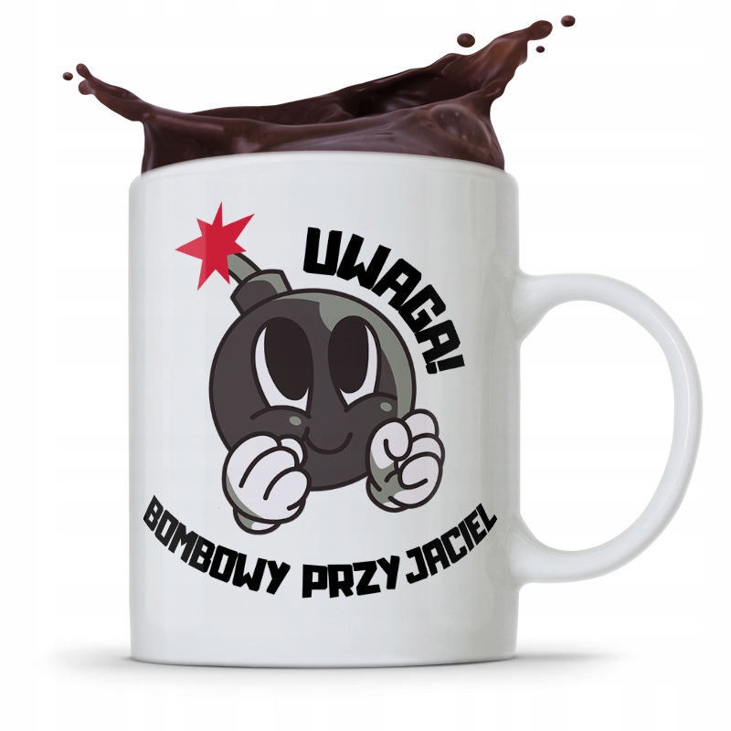 Kubek Prezent Dla Przyjaciela Bombowy Przyjaciel Z Nadrukiem Ze Zdjęciem