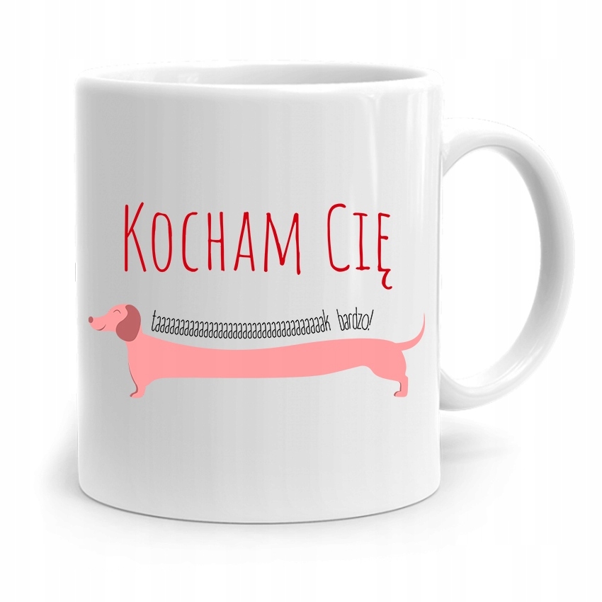 Kubek Prezent Na Walentynki Kocham Cię Taak Bardzo Z Nadrukiem Ze Zdjęciem