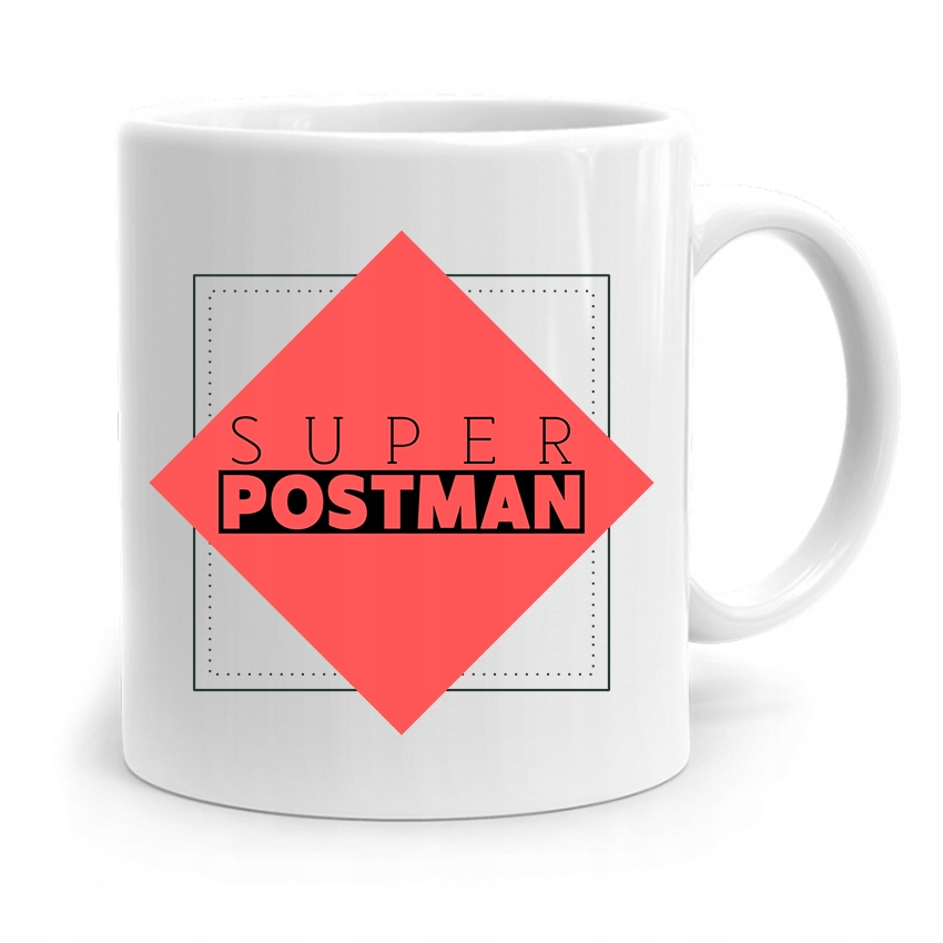 Kubek Prezent Dla Listonosza Super Postman Z Nadrukiem Ze Zdjęciem