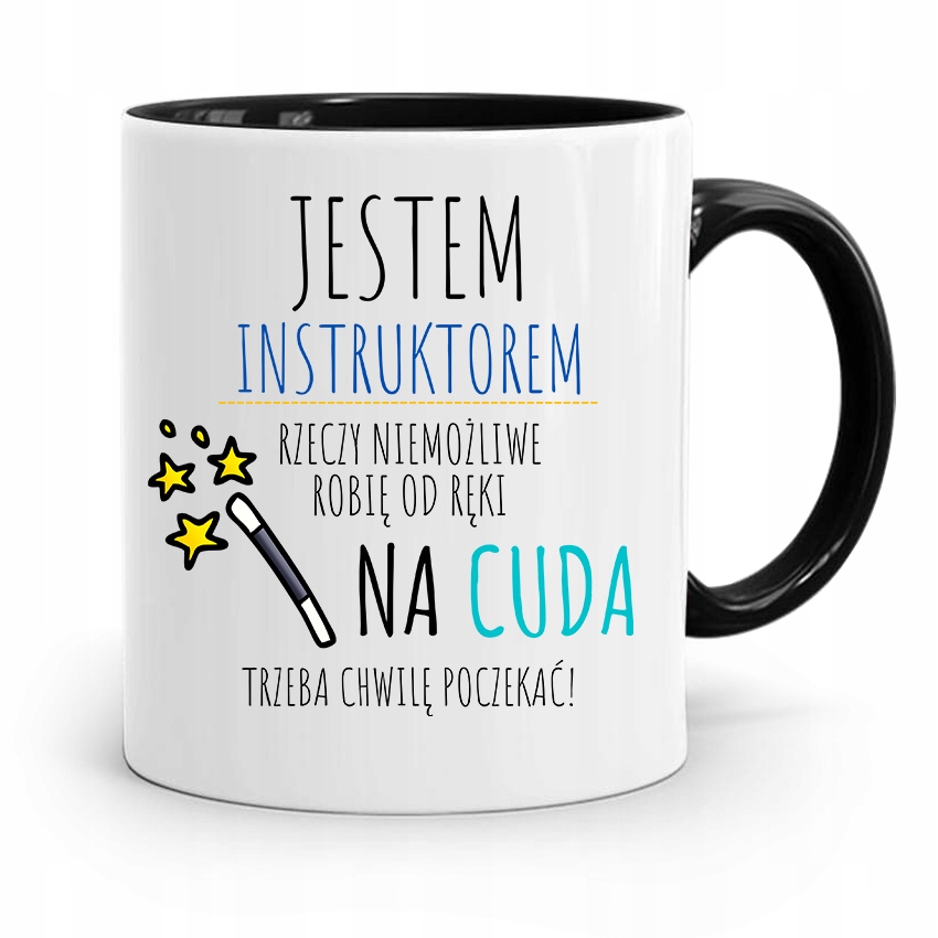 Dla Instruktora Prawa Jazdy Kubek Czarny Prezent