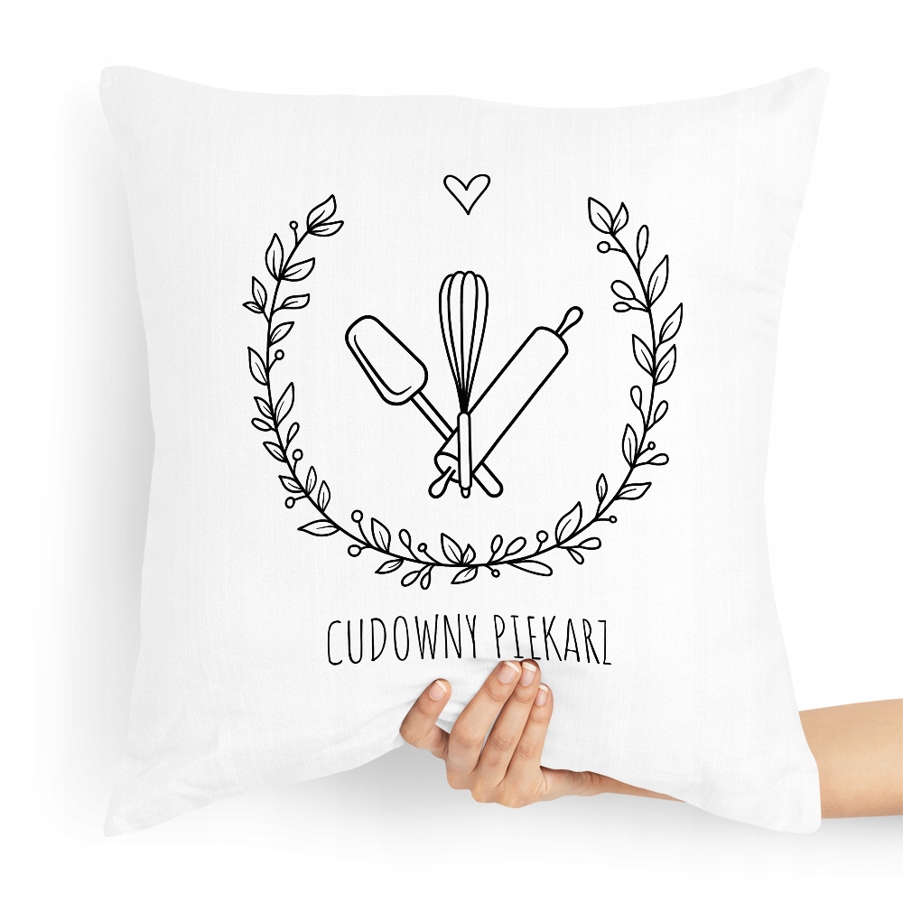 Poduszka Prezent Dla Piekarza Cudowny Piekarz Z Nadrukiem Ze Zdjęciem