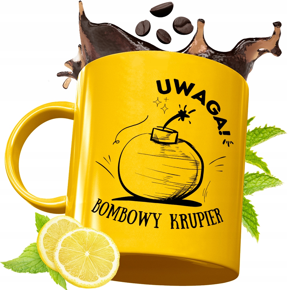 Złoty Kubek Premium Dla Krupiera Na Prezent Z Nadrukiem Ze Zdjęciem