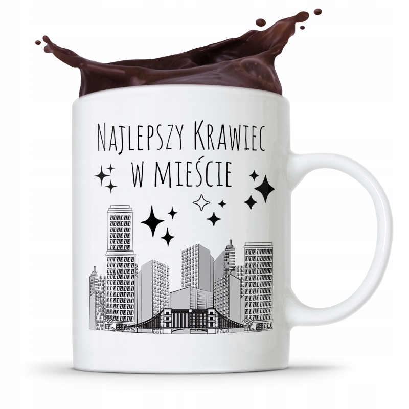 Kubek Prezent Krawcowej Krawca Najlepszy W Mieście Z Nadrukiem Ze Zdjęciem