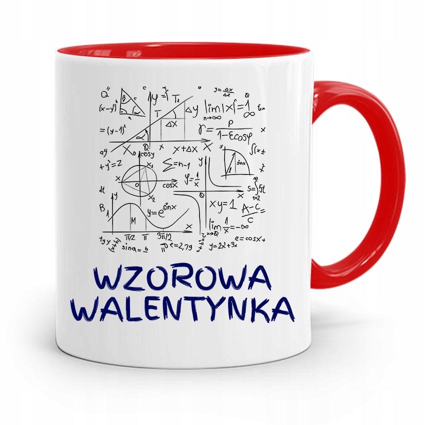 Kubek Czerwony Na Walentynki Wzorowa Walentynka Z Nadrukiem Ze Zdjęciem