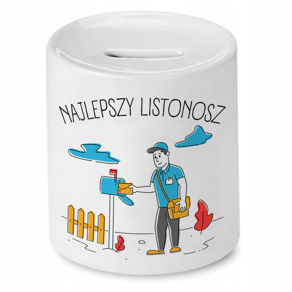 Skarbonka Dla Listonosza Najlepszy Listonosz Z Nadrukiem Ze Zdjęciem