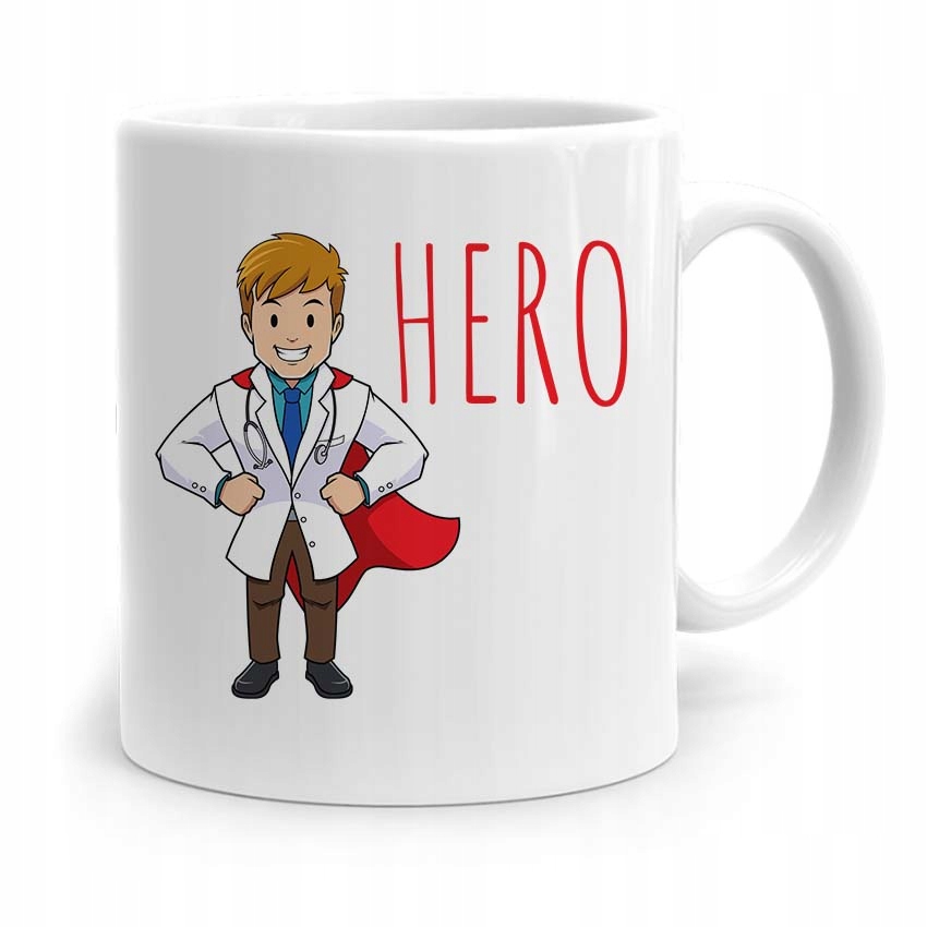 Kubek Prezent Dla Doktora Lekarza Medyka Hero Z Nadrukiem Ze Zdjęciem