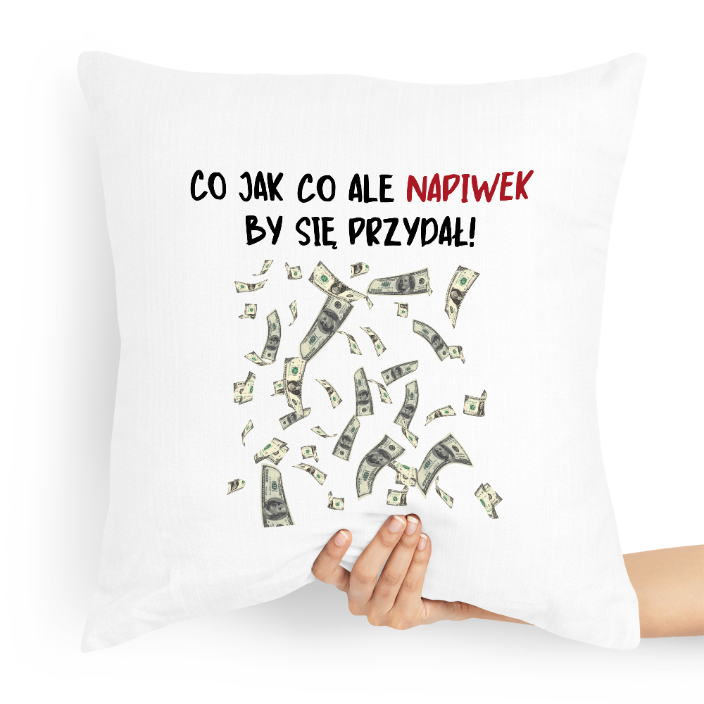 Poduszka Prezent Dla Kelnera Napiwek By Się Z Nadrukiem Ze Zdjęciem