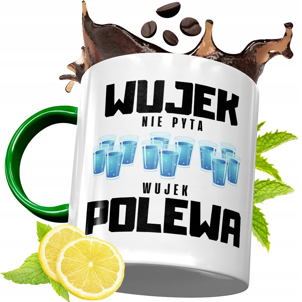 Kubek Zielony Dla Wujka Idealny Prezent Z Nadrukiem Ze Zdjęciem