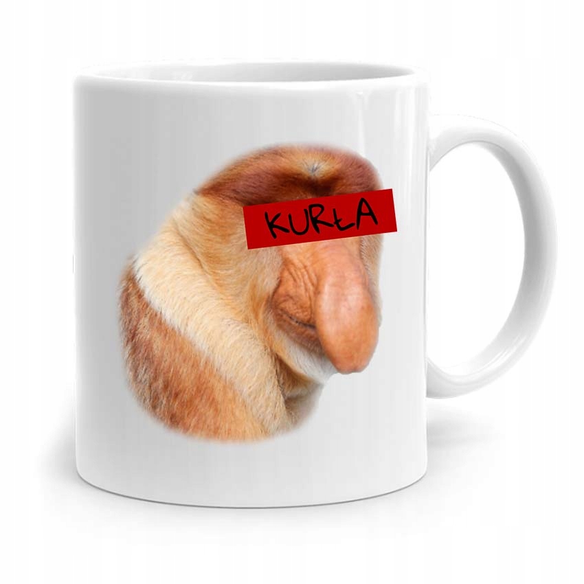 Kubek Prezent Śmieszny Janusz Nosacz Kurła! Z Nadrukiem Ze Zdjęciem