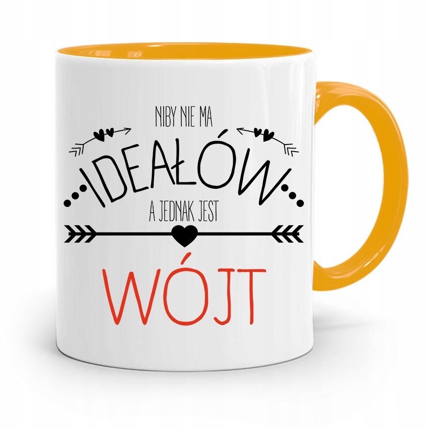 Dla Wójta Kubek Żółty Prezent Niby Nie Ma Ideałów Z Nadrukiem Ze Zdjęciem