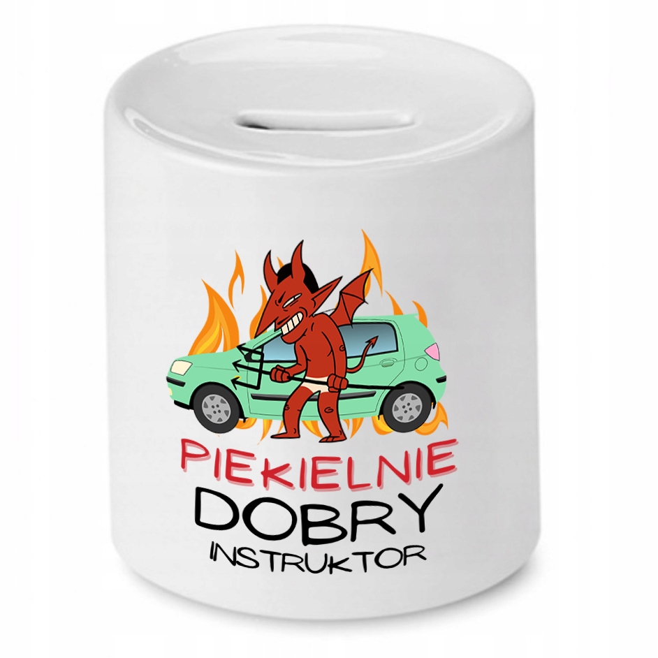 Dla Instruktora Skarbonka Piekielnie Dobry Prezent Z Nadrukiem Ze Zdjęciem