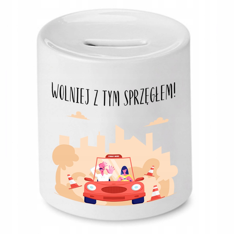 Dla Instruktora Skarbonka Wolniej Z Tym Sprzęgłem Z Nadrukiem Ze Zdjęciem