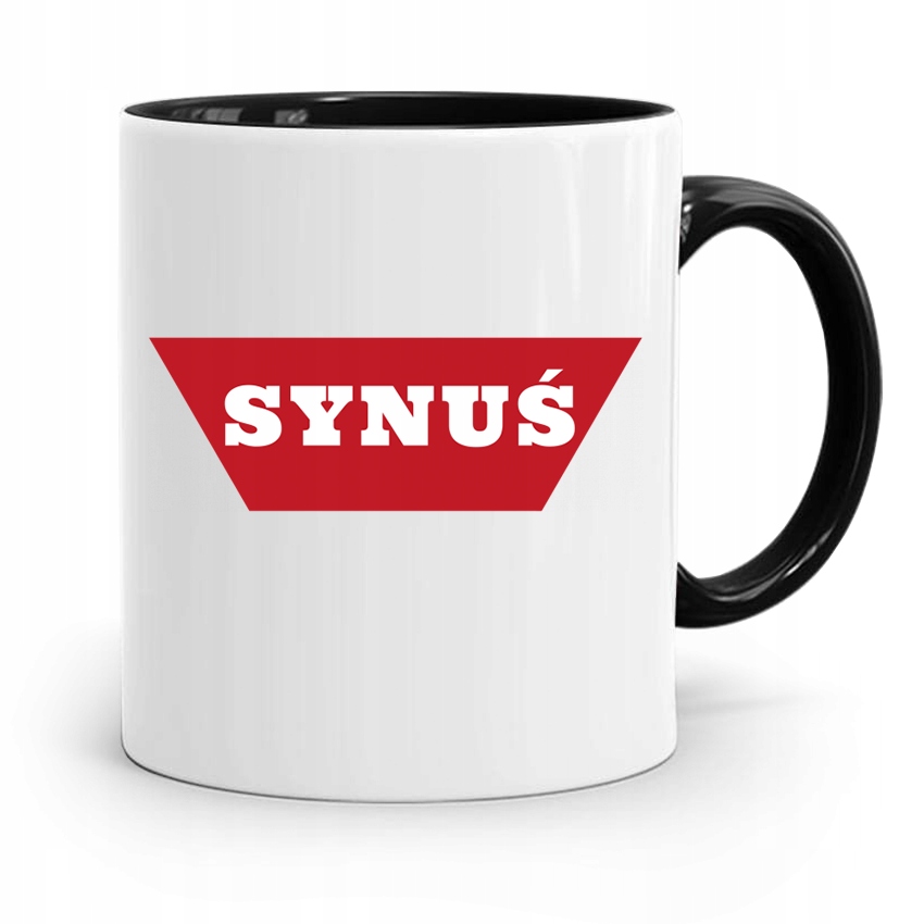 Kubek Czarny Dzień Dziecka Dla Córki Syna Synuś Z Nadrukiem Ze Zdjęciem